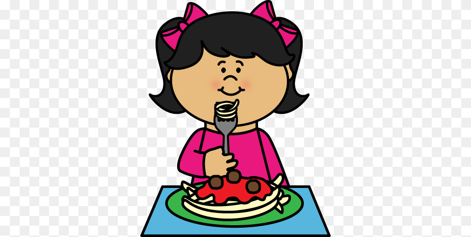 Kid Eating Spaghetti Clipart Clip Art Art, Fork, Cutlery, Person, People Free Png