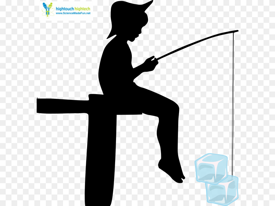 Kid Fishing Silhouette, Game Png