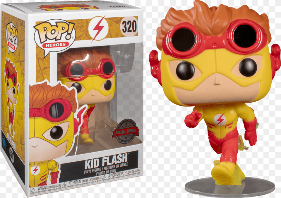 Kid Flash Funko Pop Chase, Toy, Face, Head, Person Free Png Download