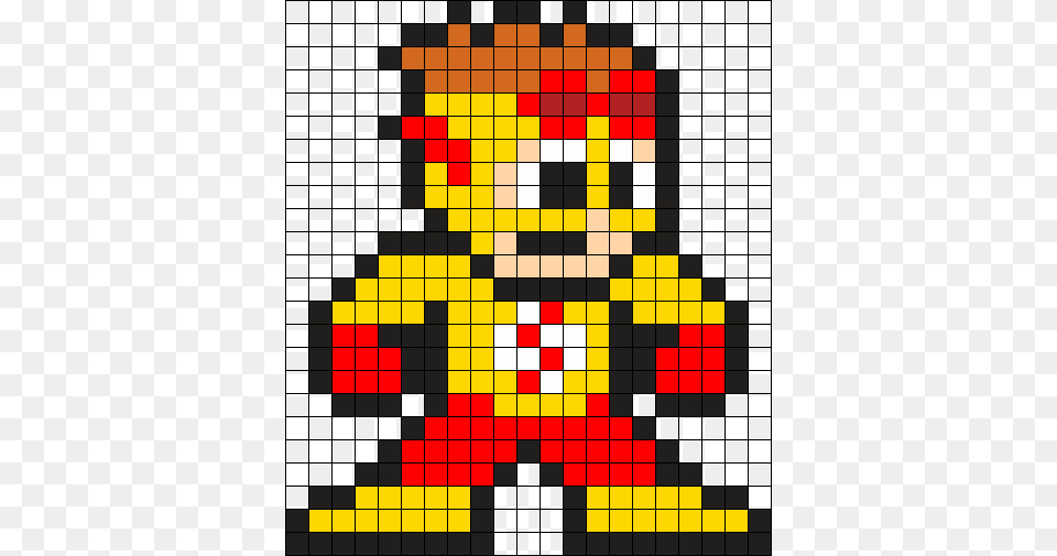 Kid Flash Perler Bead Pattern Bead Sprite Freddie Mercury Pixel Art, Chess, Game Png