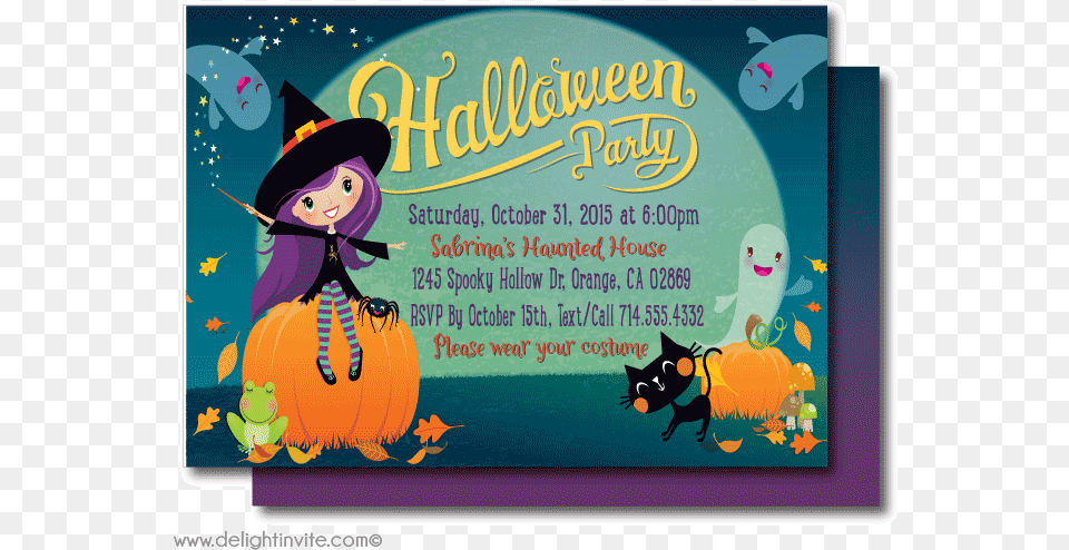 Kid Friendly Halloween Party Invitations Kid Friendly Halloween Invitations, Advertisement, Mail, Greeting Card, Envelope Png