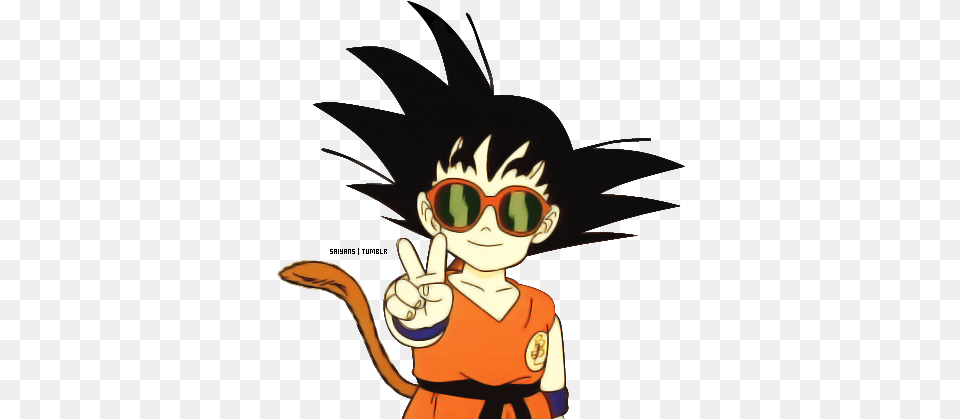 Kid Goku Cute Dragon Ball Z Goku Lunette, Accessories, Sunglasses, Cartoon, Baby Png Image