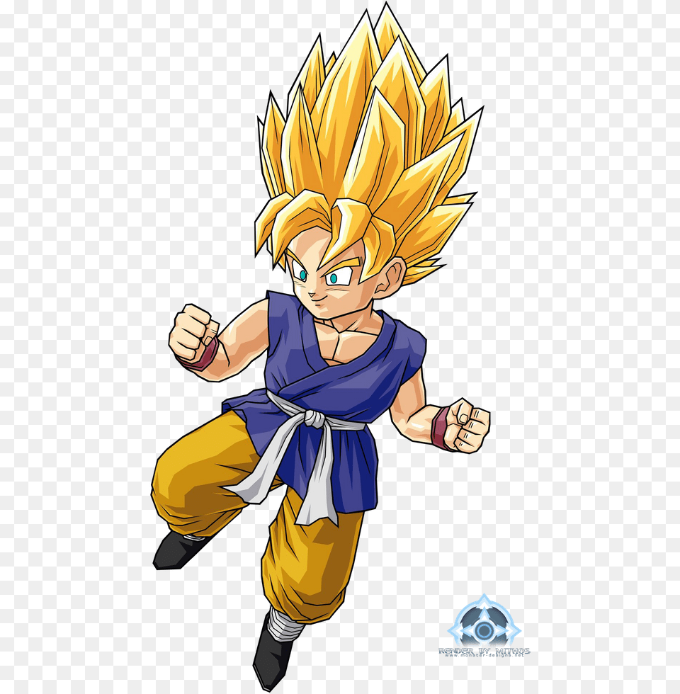 Kid Goku Ssj, Book, Comics, Publication, Baby Png Image