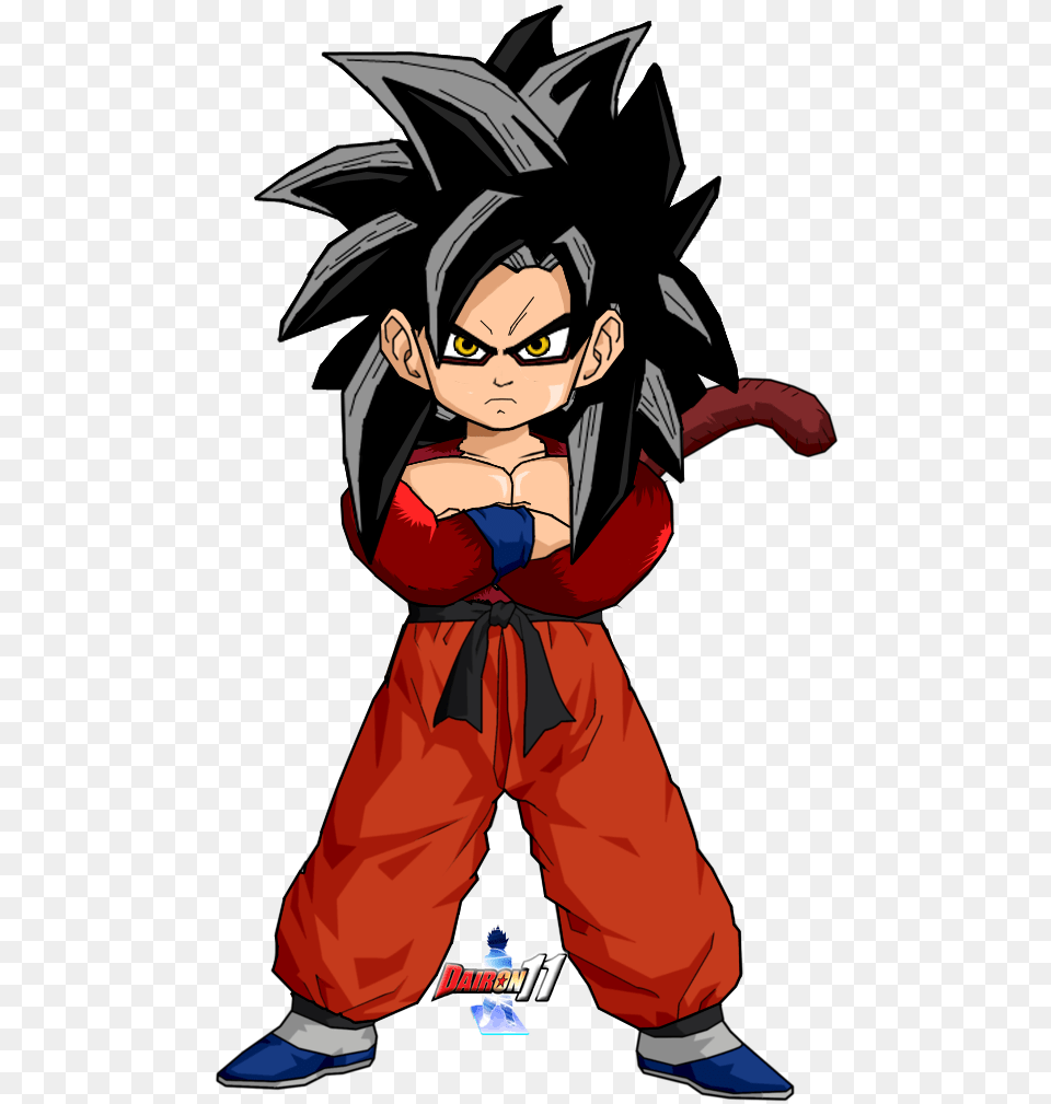 Kid Goku Ssj4 Fixed Dragon Ball Kid Goku, Book, Comics, Publication, Baby Free Png