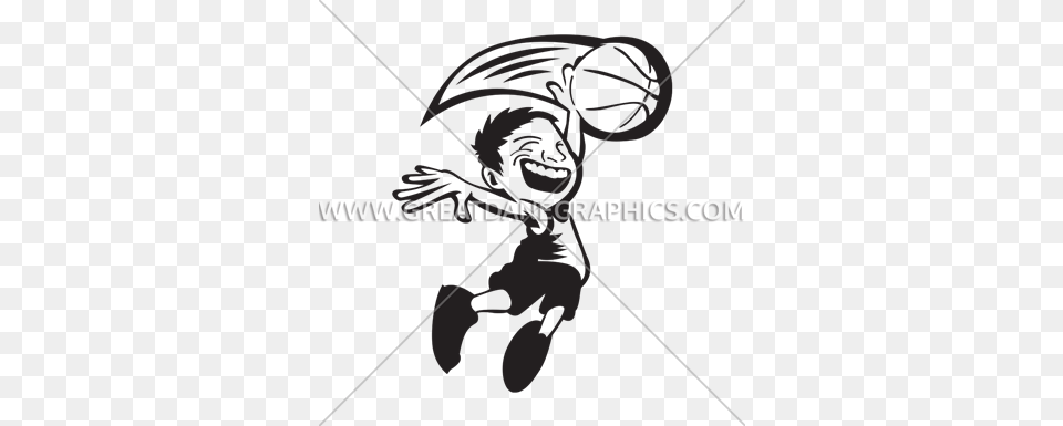 Kid Jump Dunk Production Ready Artwork For T Shirt Printing, Bow, Weapon, Art Free Png Download