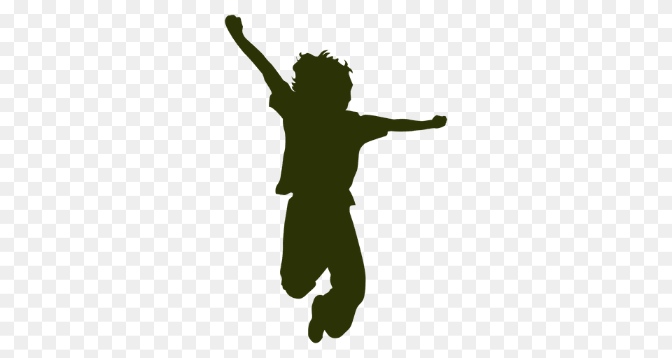 Kid Jumping Silhouette, Person, Body Part, Finger, Hand Free Png
