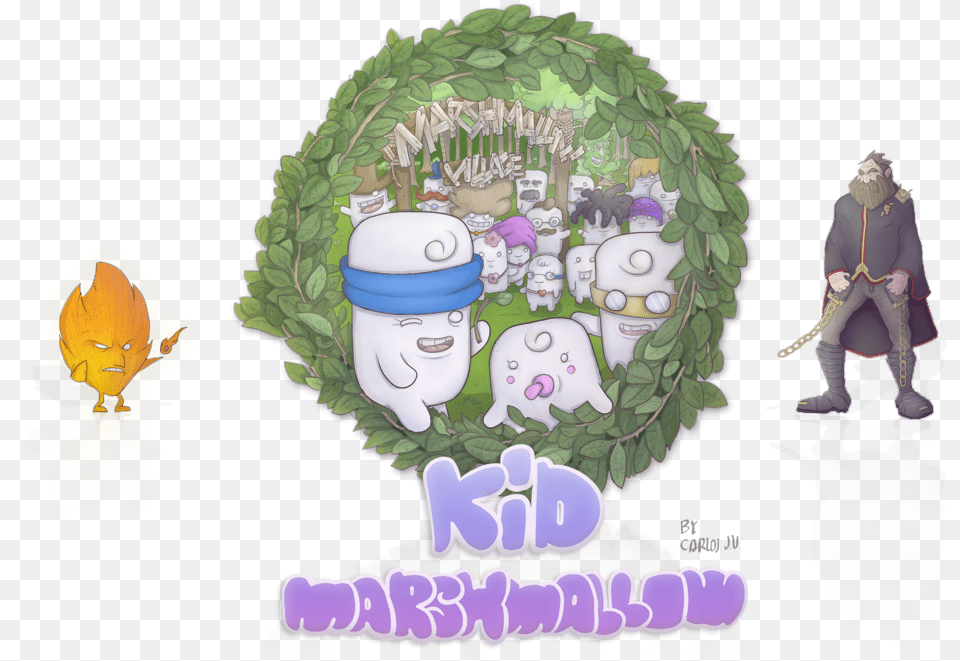 Kid Marshmallow Home Illustration, Publication, Book, Comics, Art Png Image