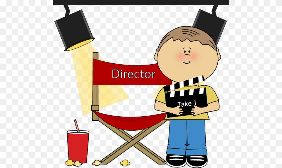 Kid Movie Director Director Clip Art, People, Person, Reading, Face Free Transparent Png