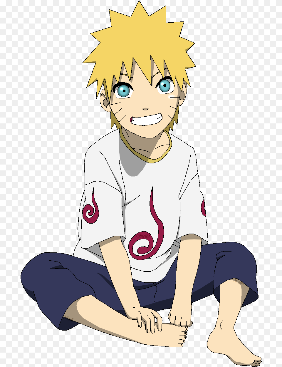 Kid Naruto Lineart Colored By Dennisstelly On Naruto Child, Book, Comics, Publication, Baby Png