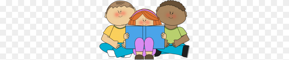 Kid Reading Clipart Children Reading Book Clipart, Person, Baby, Face, Head Free Png