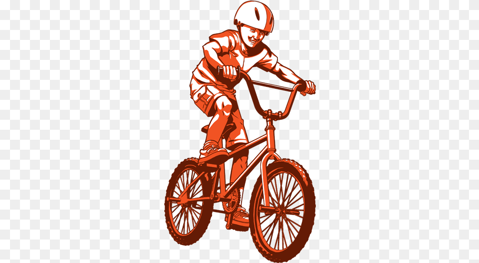 Kid Riding On His Bmx Bike Hybrid Bicycle, Adult, Person, Man, Male Free Transparent Png