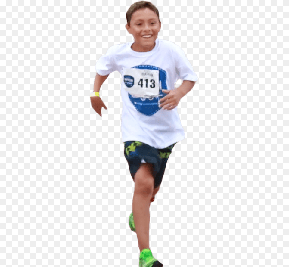 Kid Running, T-shirt, Shorts, Clothing, Person Free Png Download