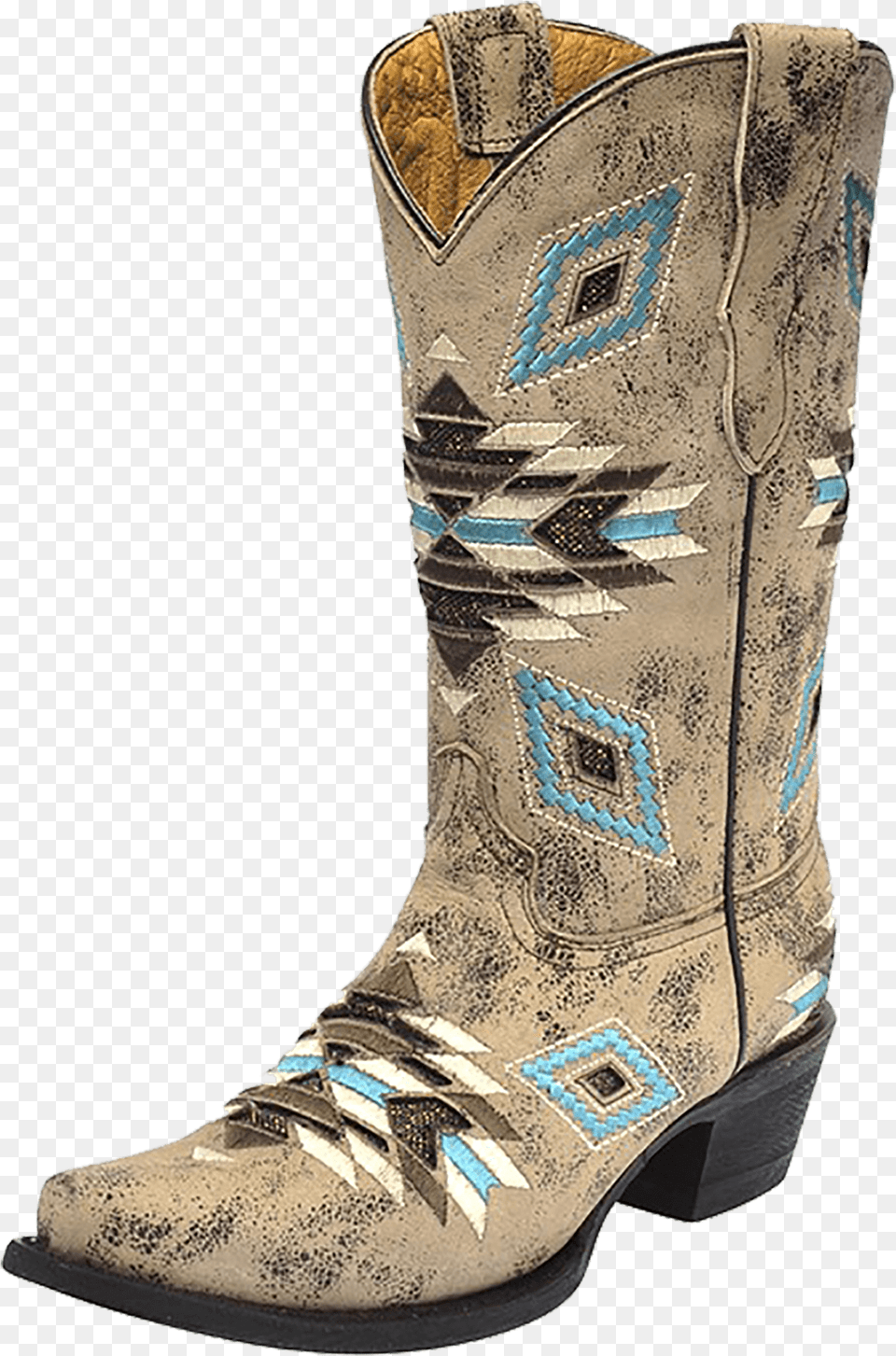 Kid S Corral Aztec Pattern Boot Cowboy Boot, Clothing, Footwear, Shoe, Cowboy Boot Png Image