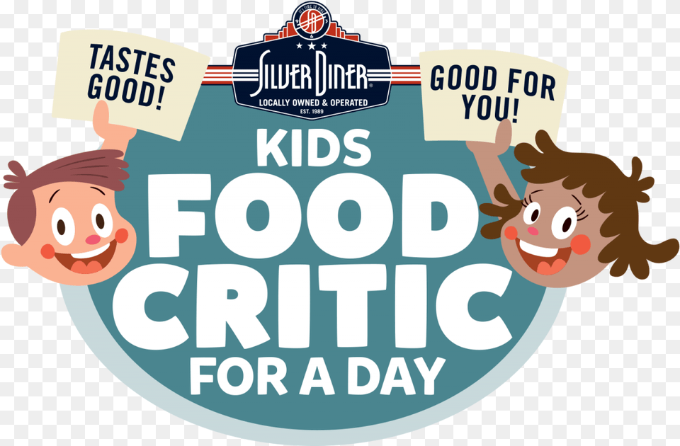 Kid S Food Critic Contest Silver Diner, Sticker, Advertisement, Face, Head Free Png