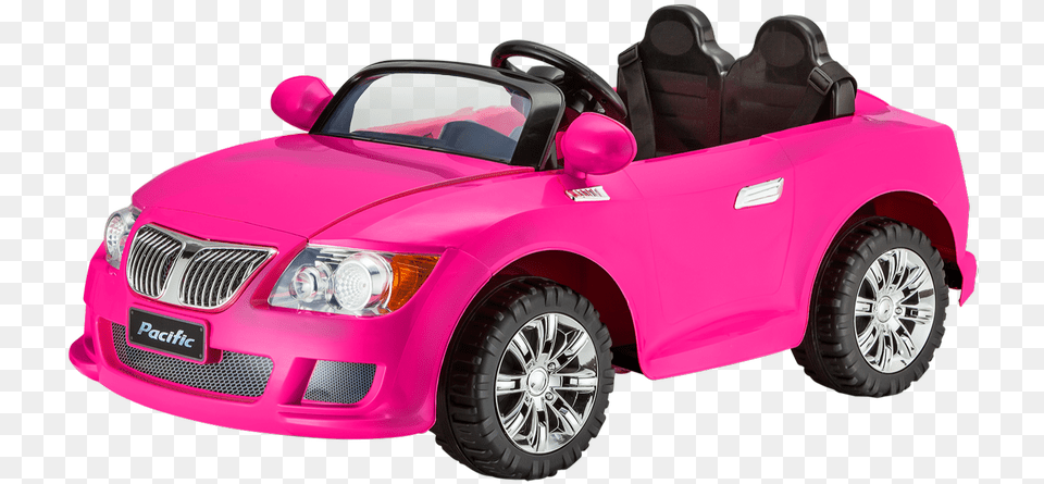 Kid Trax Pink Convertible Riding Car Pink Toy Car, Transportation, Vehicle, Machine, Wheel Free Transparent Png