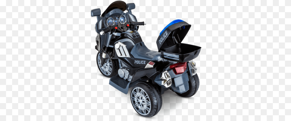 Kid Trax Police Motorcycle Ride Motorcycle, Transportation, Vehicle, Machine, Spoke Png Image