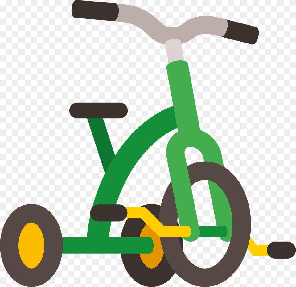 Kid Tricycle Clipart, Vehicle, Transportation, Device, Grass Png Image