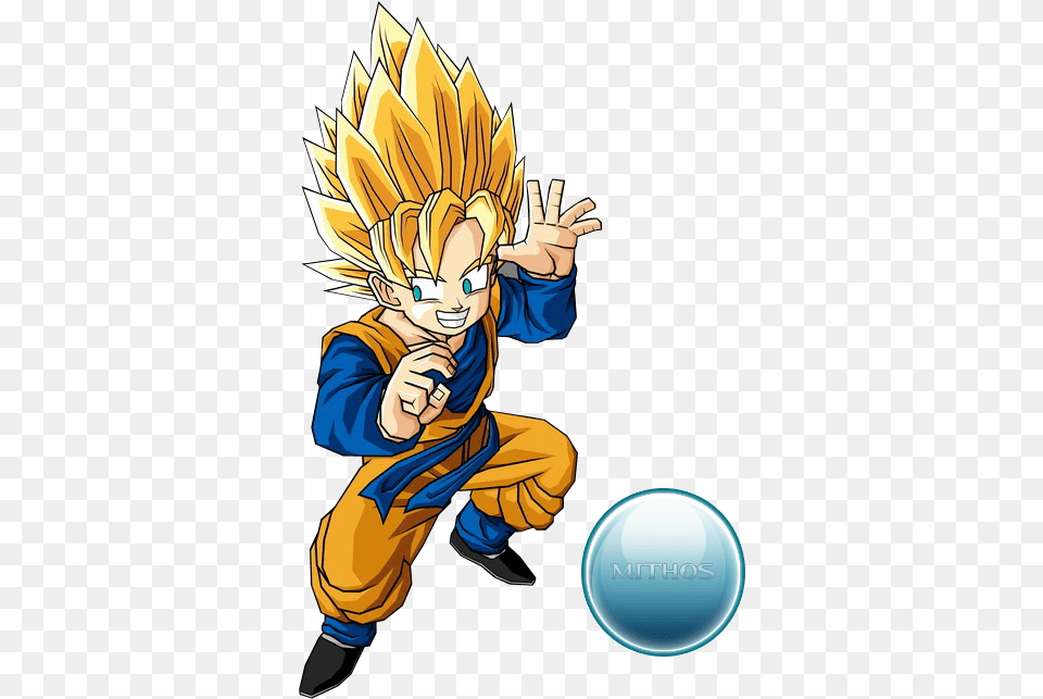 Kid Trunks Dragon Ball Super Ssj3 Withe, Book, Comics, Publication, Baby Png Image