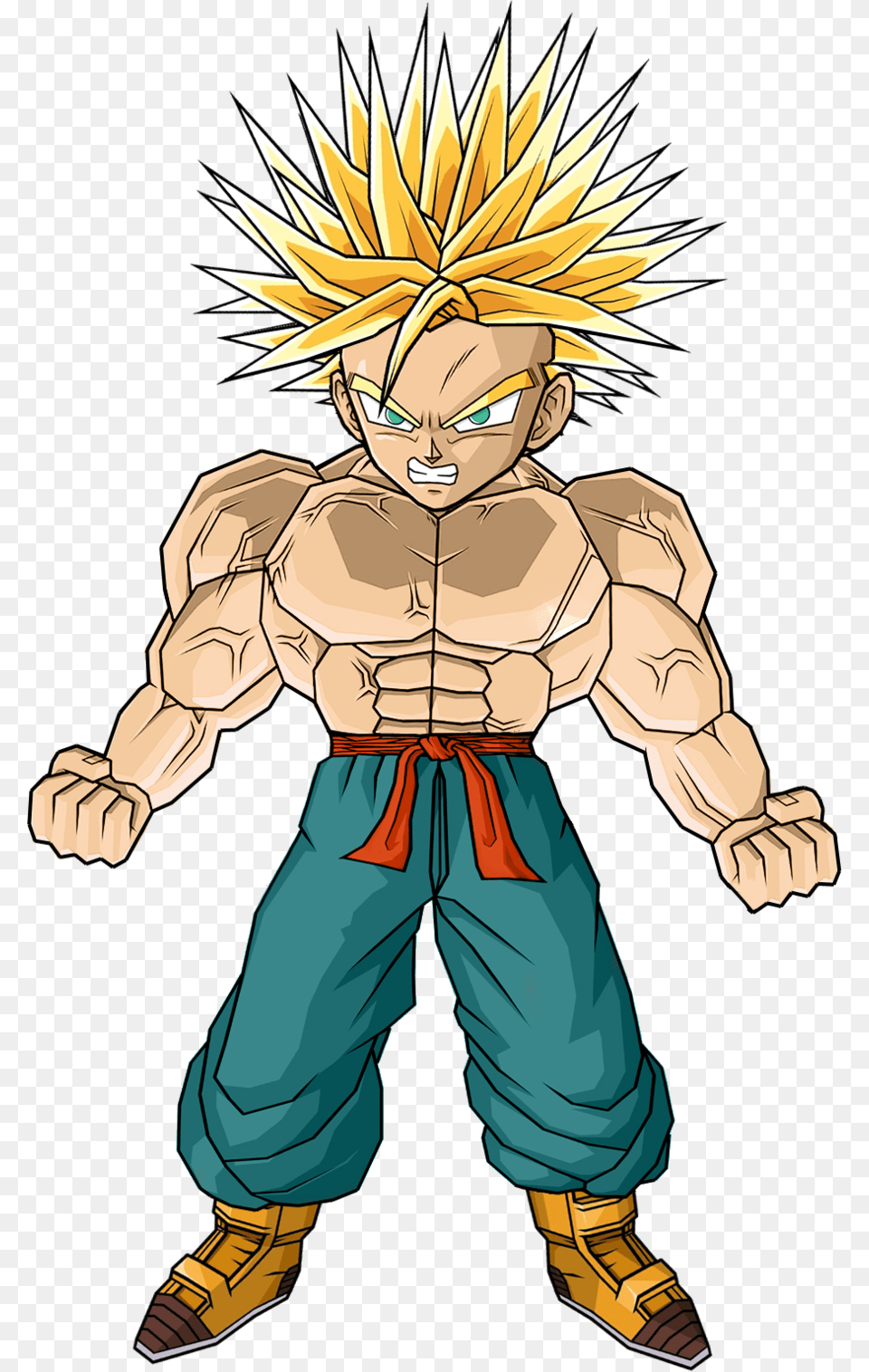 Kid Trunks Ultra Ssj By Db Own Universe Arts, Book, Comics, Publication, Baby Png