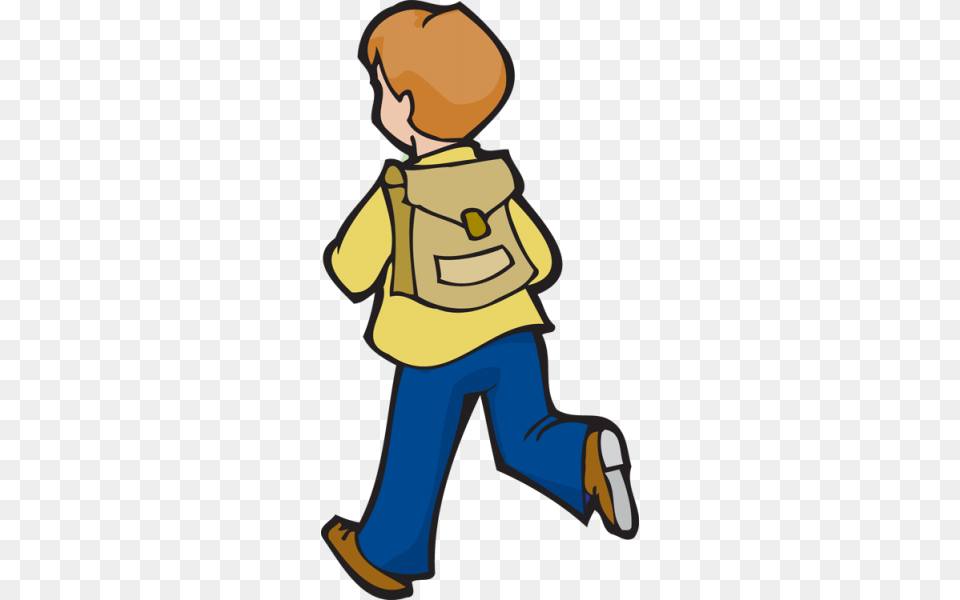Kid With Backpack Clipart Nice Clip Art, Person, Walking, Baby, Clothing Png Image