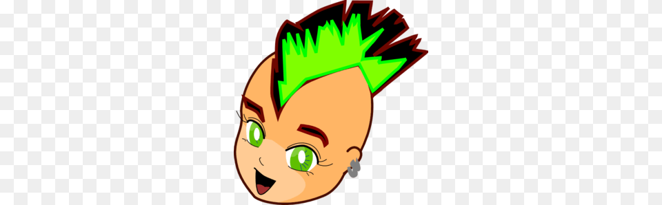 Kid With Mohawk Clip Art, Elf, Baby, Face, Head Free Transparent Png