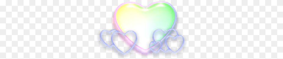 Kidcore Rainbow Grudge Aesthetic Soft Cute Heart, Light Png Image