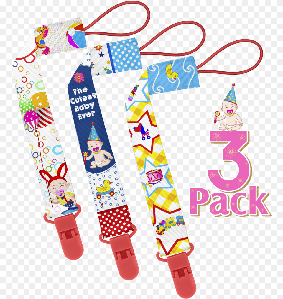 Kiddos Art Pacifier Clip, People, Person, Baby, Text Free Png Download