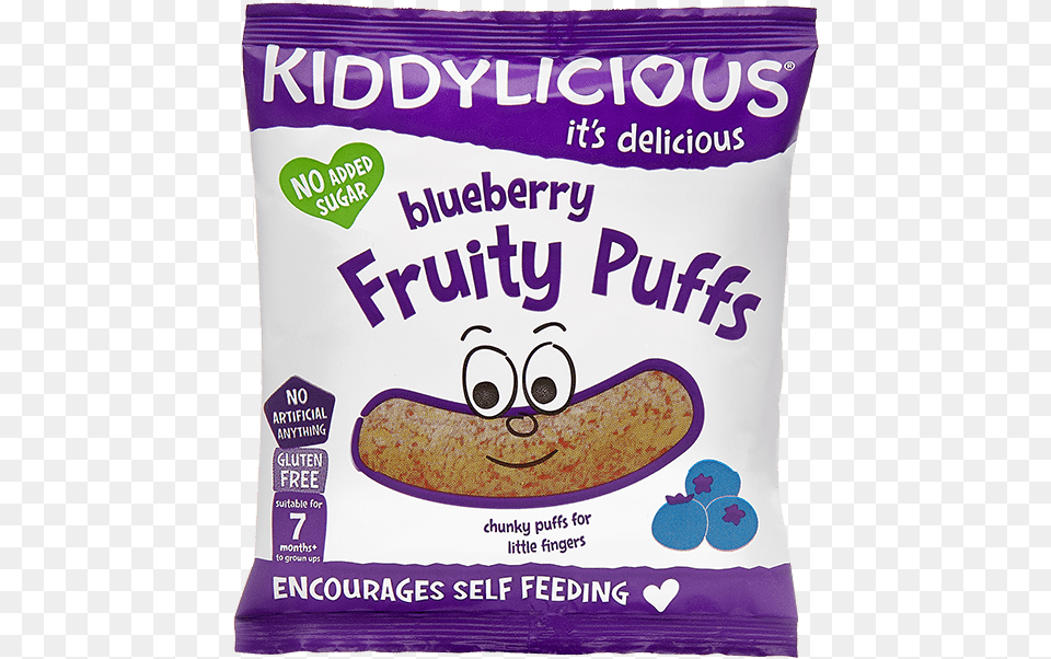 Kiddylicious 12 Month Fruity Puffs Blueberry, Food Free Transparent Png