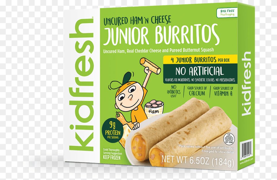 Kidfresh Meals Download Kidfresh Burrito, Advertisement, Poster, Face, Head Free Transparent Png