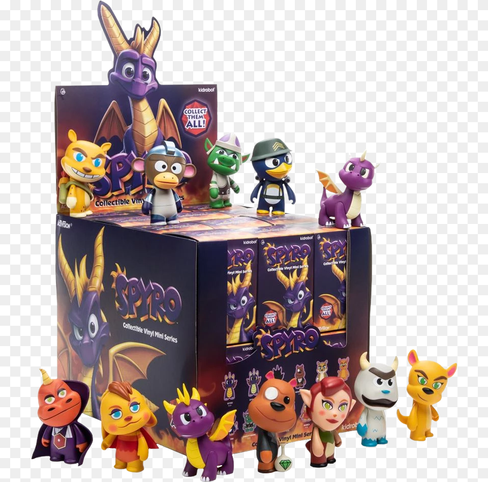 Kidrobot Spyro, Toy, Figurine, Baby, Person Free Png