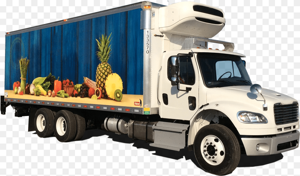 Kidron Produce Trucks Temperature Controlled Bodie Trucks, Vehicle, Truck, Transportation, Wheel Free Transparent Png
