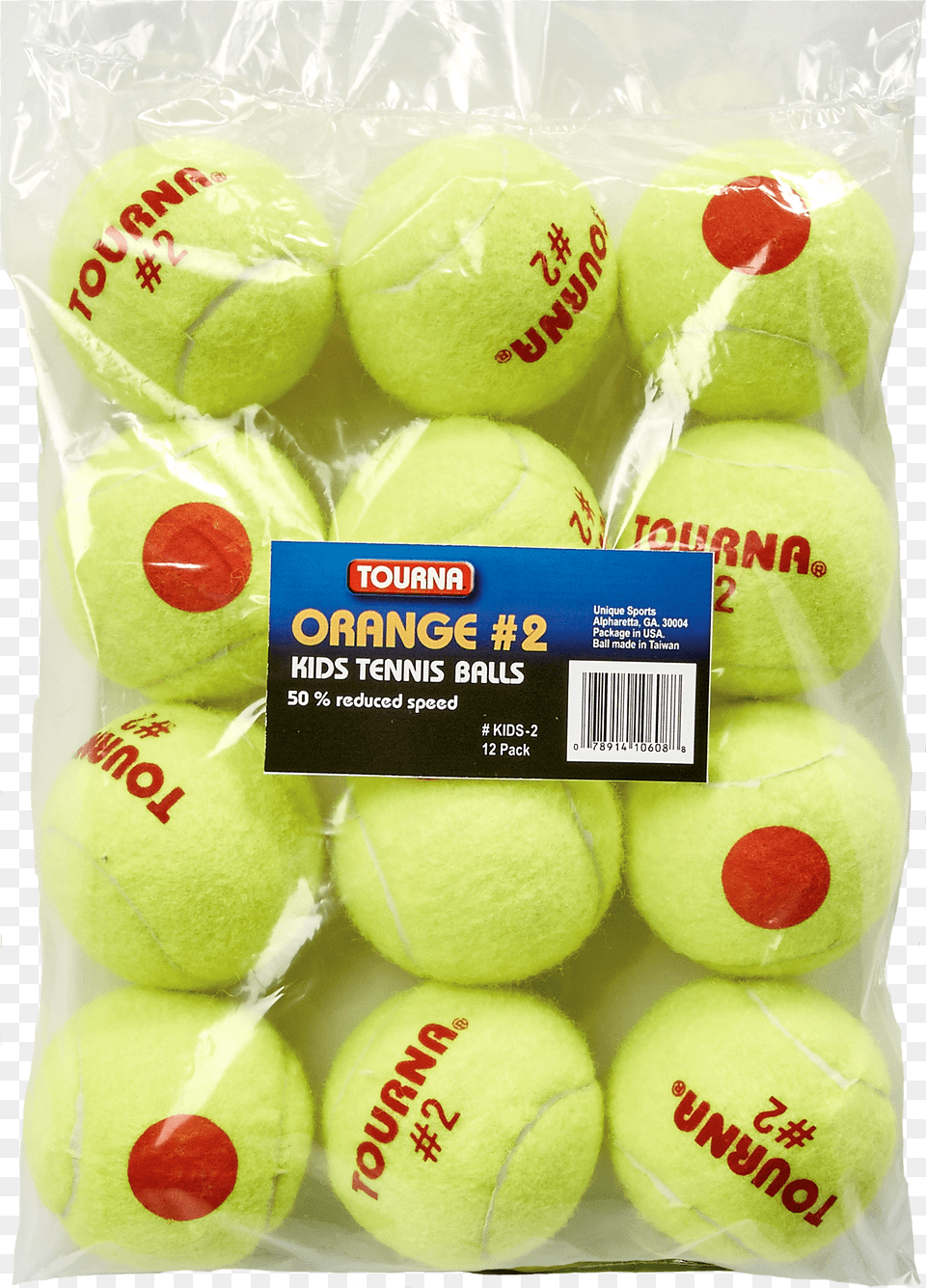 Kids 2 Tourna Stage 2 Low Compression Tennis Balls, Food Png