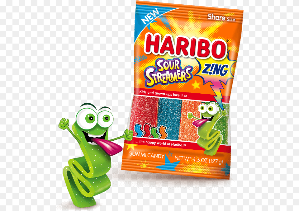 Kids And Grown Ups Love It So The Happy World Of Haribo Haribo Sour Streamers, Food, Sweets, Candy, Toy Free Png