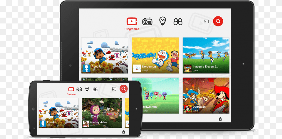 Kids App Phone On Youtube Kids, Computer, Electronics, Tablet Computer, Person Free Png