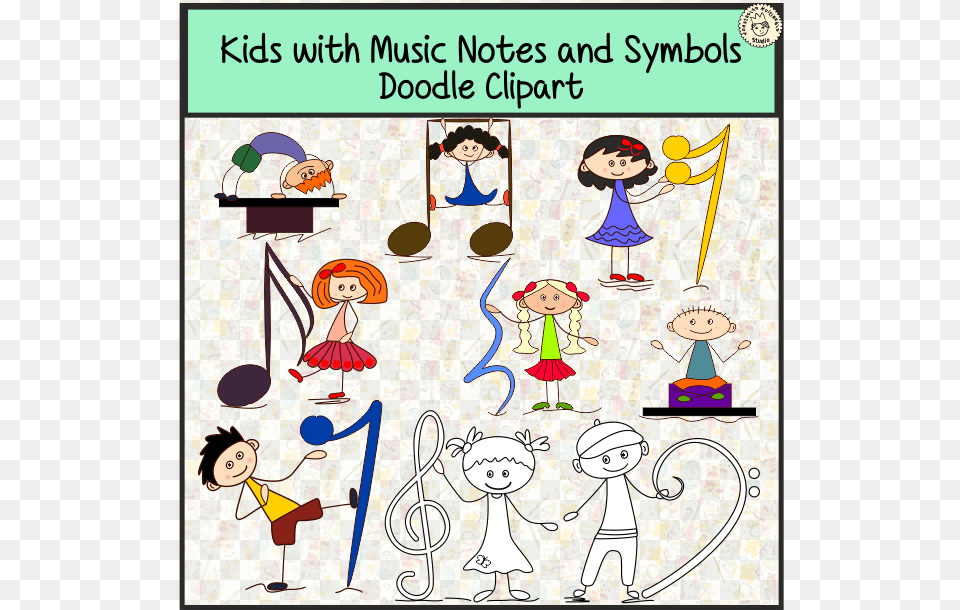 Kids Are Holding Basic Music Symbols Rest, Book, Comics, Publication, Baby Png Image