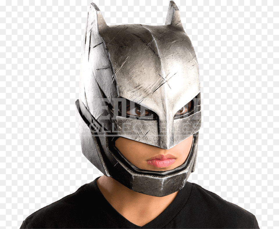 Kids Armoured Batman 34 Mask Dawn Of Justice Batman Armored Vinyl Mask Costumes, Helmet, Adult, Male, Man Png