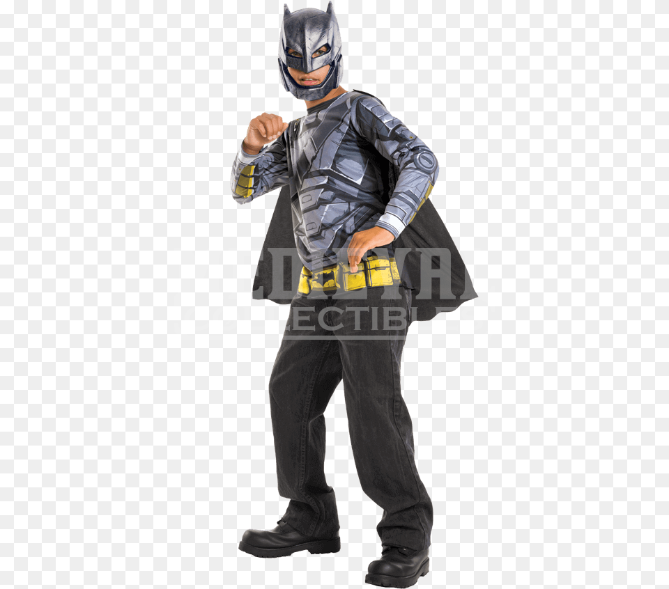 Kids Armoured Batman Costume Set Boy39s Batman Batman V Superman Armour Costume Kit, Adult, Male, Man, Person Free Png Download
