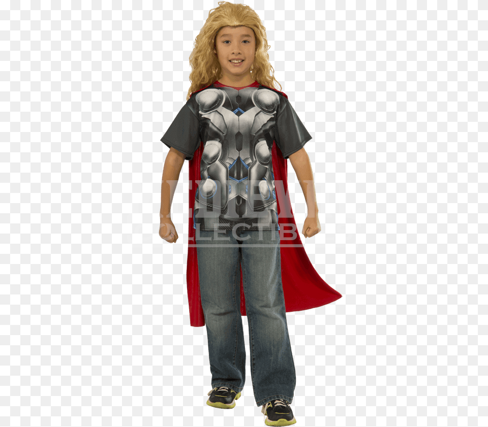 Kids Avengers 2 Thor Costume Top And Cape Rubies Costume Avengers 2 Age Of Ultron Childs Thor, Child, Clothing, Female, Girl Png