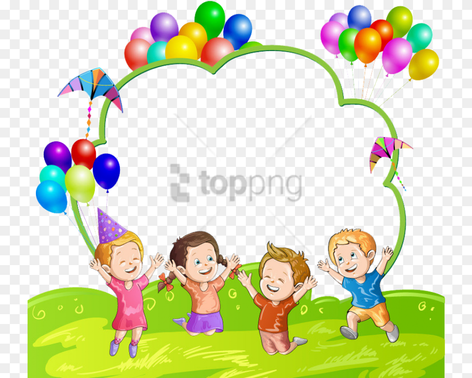 Kids Balloon With Background Children Background, People, Person, Baby, Face Png Image