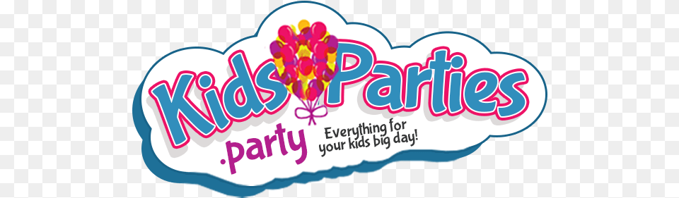 Kids Birthday Party Guide Kid Party Logo, Sticker, Food, Ketchup Png Image