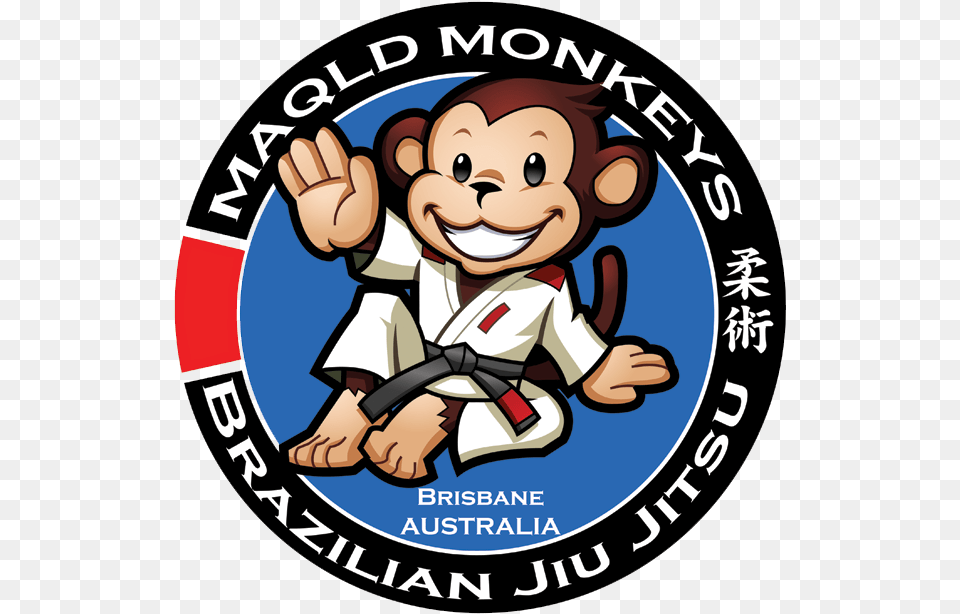 Kids Bjj Brisbane Maqld Monkeys Cartoon, Baby, Person, Face, Head Free Png