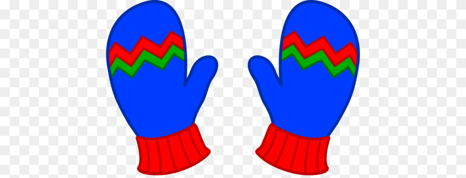 Kids Blue Winter Mittens, Clothing, Glove Free Png Download