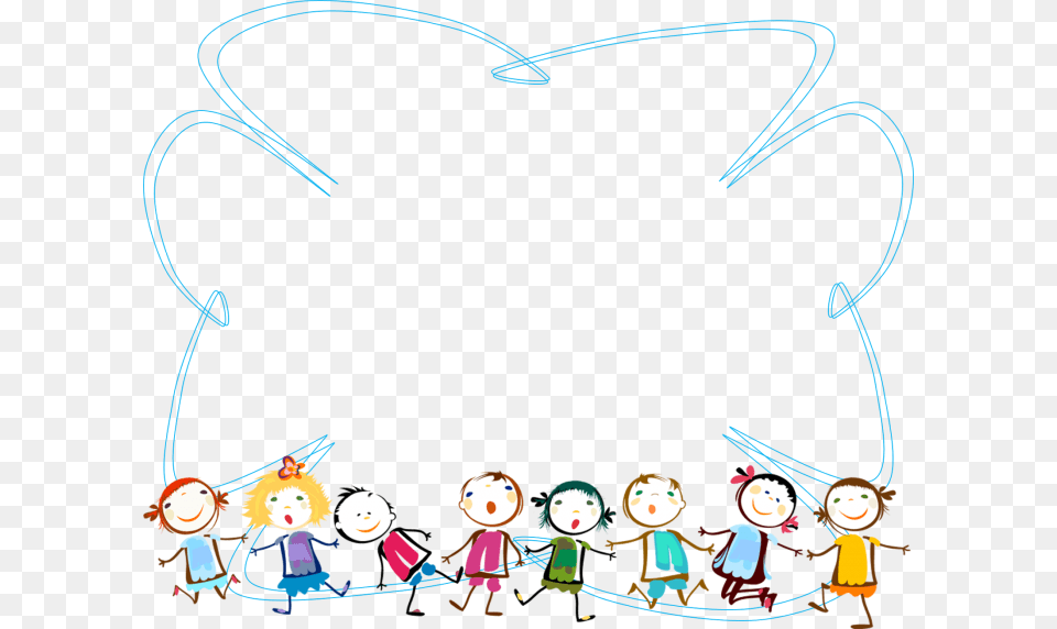 Kids Border Cartoon Border Graduation Background, Baby, People, Person, Outdoors Free Png