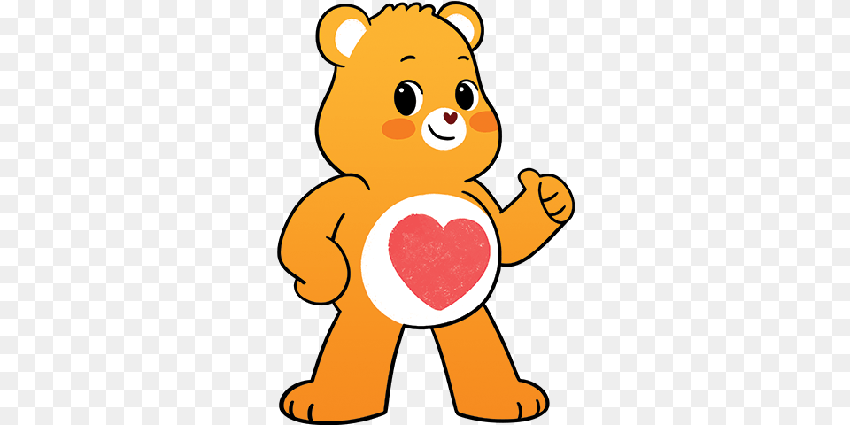Kids Care Bears Tender Heart Bear Unlock, Baby, Person, Plush, Toy Free Png