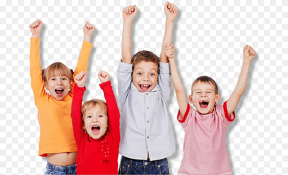 Kids Cheering, T-shirt, Person, Clothing, Face Free Png