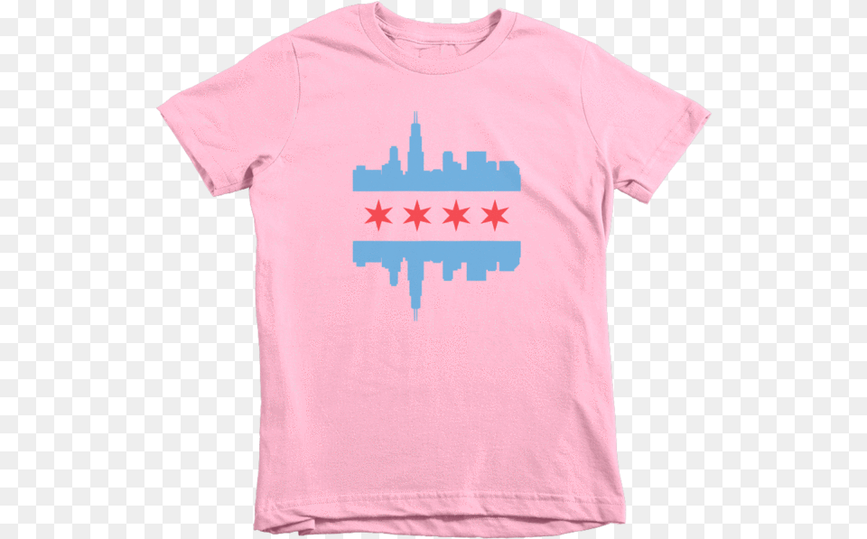 Kids Chicago Skyline Flag Chicago, Clothing, T-shirt, Shirt Free Png