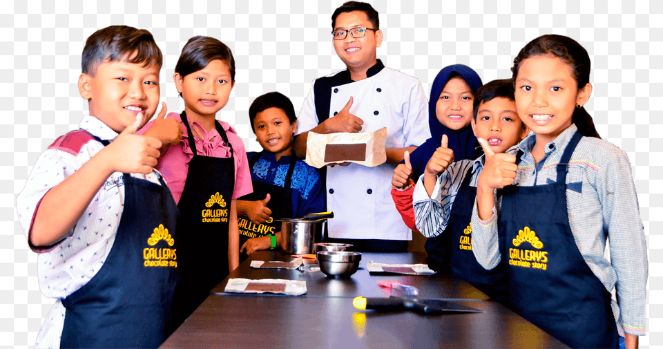 Kids Chocolate Cooking Class Illustration Student, Person, People, Boy, Child Png