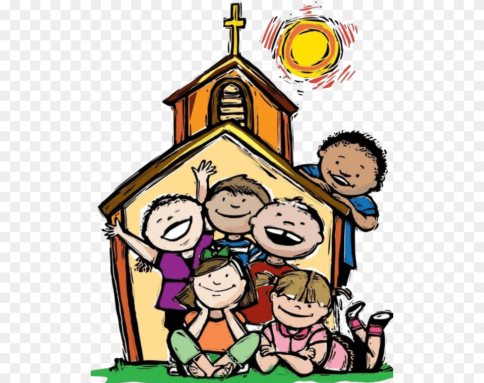 Kids Church Clipart, Book, Comics, Publication, Baby Free Png Download