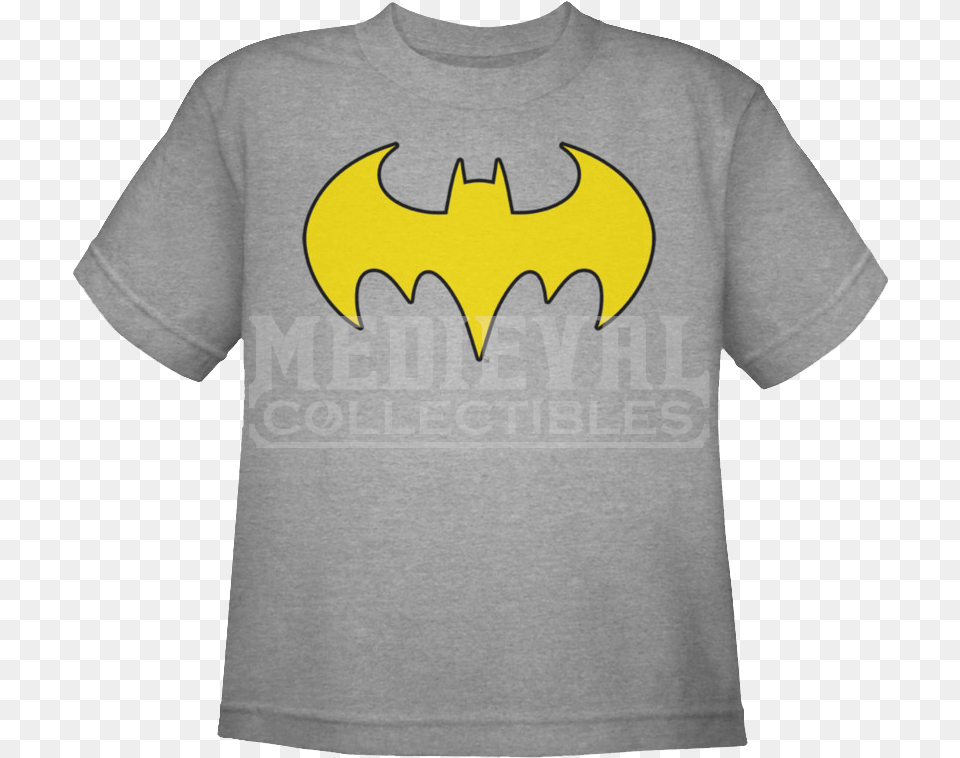 Kids Classic Batgirl Logo T Shirt Youth Dophin Tale Winter Collage, Clothing, Symbol, T-shirt, Batman Logo Free Transparent Png