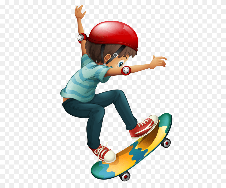 Kids Clip Art Skateboard Skateboard Boy, Baby, Person Png Image